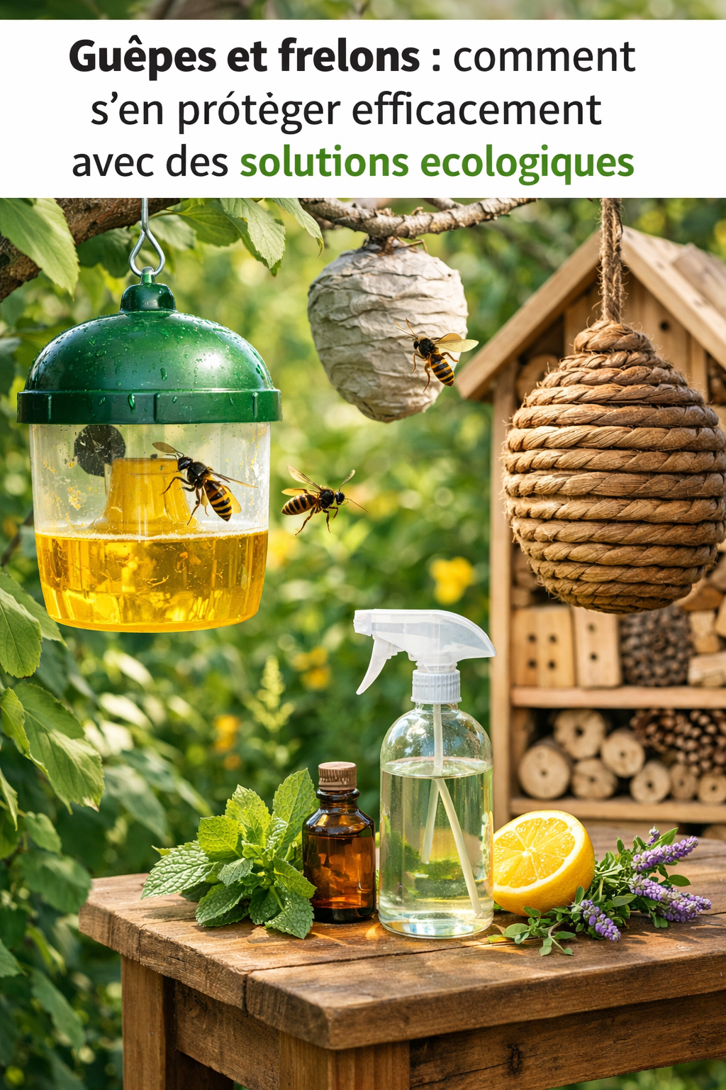 Guêpes et frelons : comment s’en protéger efficacement avec des solutions écologiques 🐝🌿